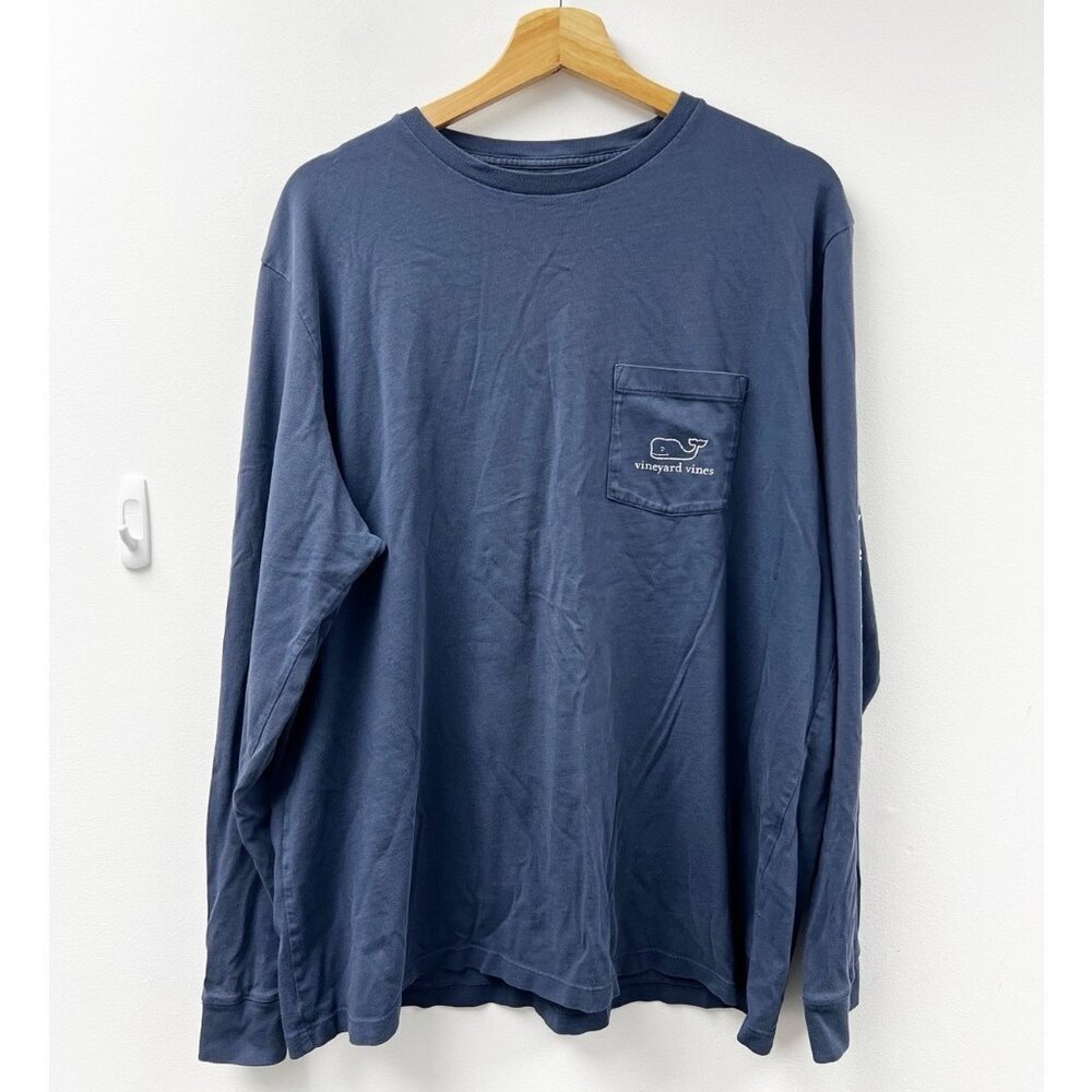 Vineyard Vines Cotton Blue Men’s XL Long Sleeve T Shirt Soft